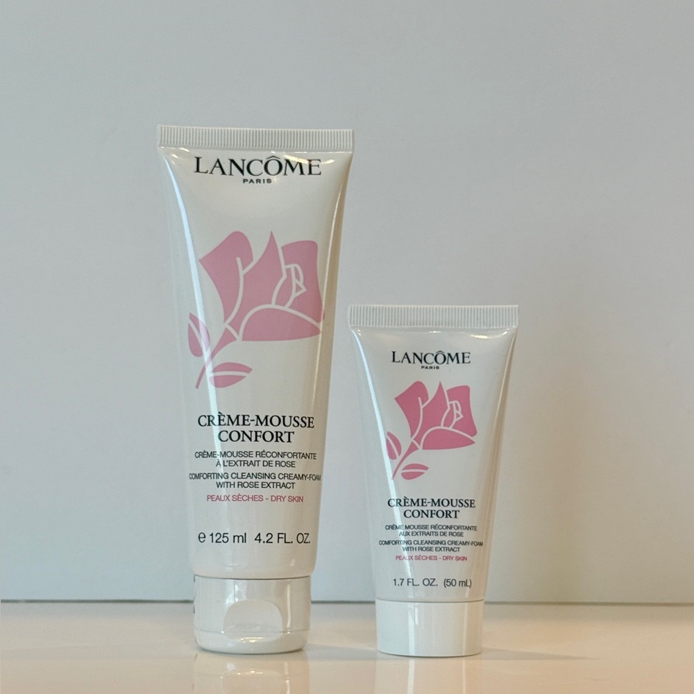 Lancome Crème Mousse Confort Creamy Foaming Cleanser 4.2oz(125ml) & 1.7oz(50ml)